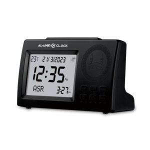 Horloge Azan AL AMIR AC100 compacte avec écran digital et horaires de prière