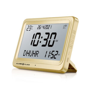 Horloge Azan AL AMIR AC101 écran XL avec horaires de prière et adhan intégré