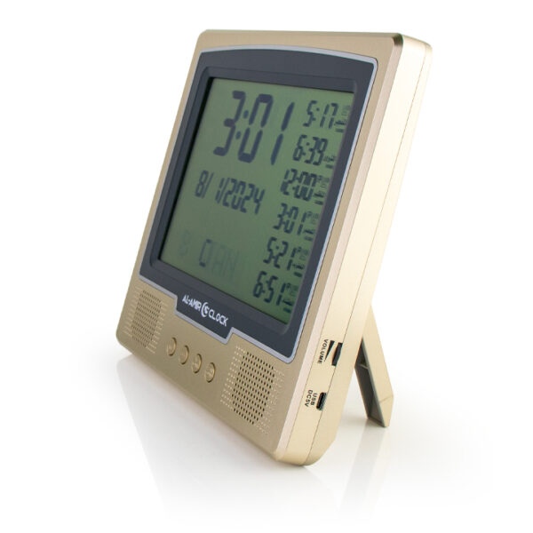 Horloge Azan AL AMIR AC105 grand écran avec adhan puissant et horaires de prière