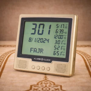Horloge Azan AL AMIR AC105 grand écran avec adhan puissant et horaires de prière