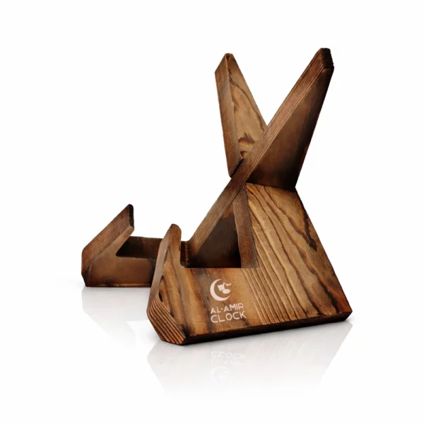 support bois horloge adhan al amir clock